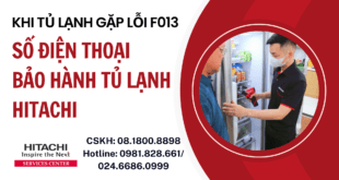 Khi Tủ Lạnh Gặp Lỗi F013: Số Điện Thoại Bảo Hành Tủ Lạnh Hitachi