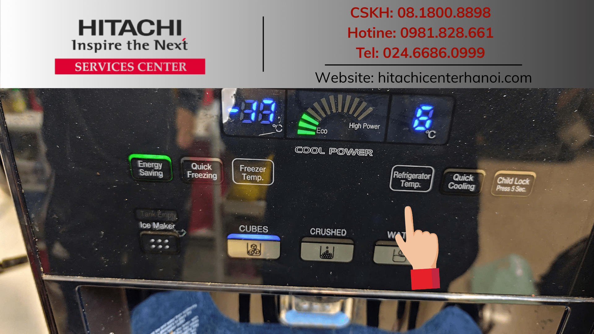 Kiểm tra và điều chỉnh lại nhiệt độ ngăn mát