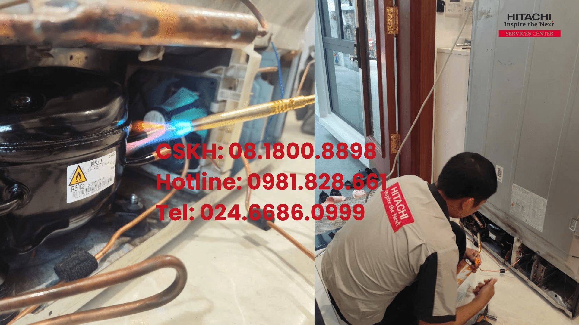Tủ lạnh Hitachi nháy đèn 7 lần bị sao? Sửa tủ lạnh Hitachi báo lỗi (3)