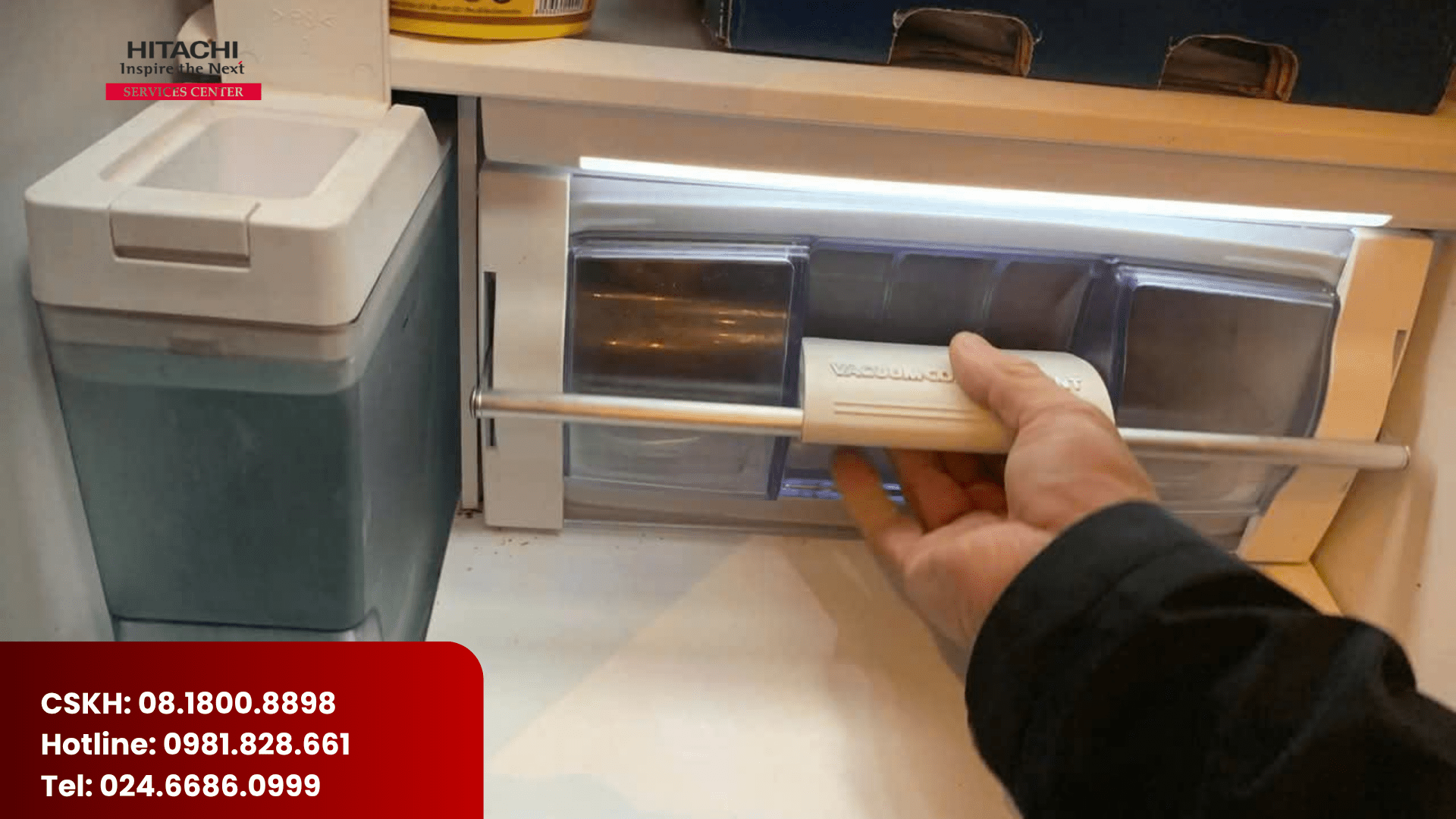 Tủ lạnh Hitachi nháy đèn 7 lần bị sao? Sửa tủ lạnh Hitachi báo lỗi (2)